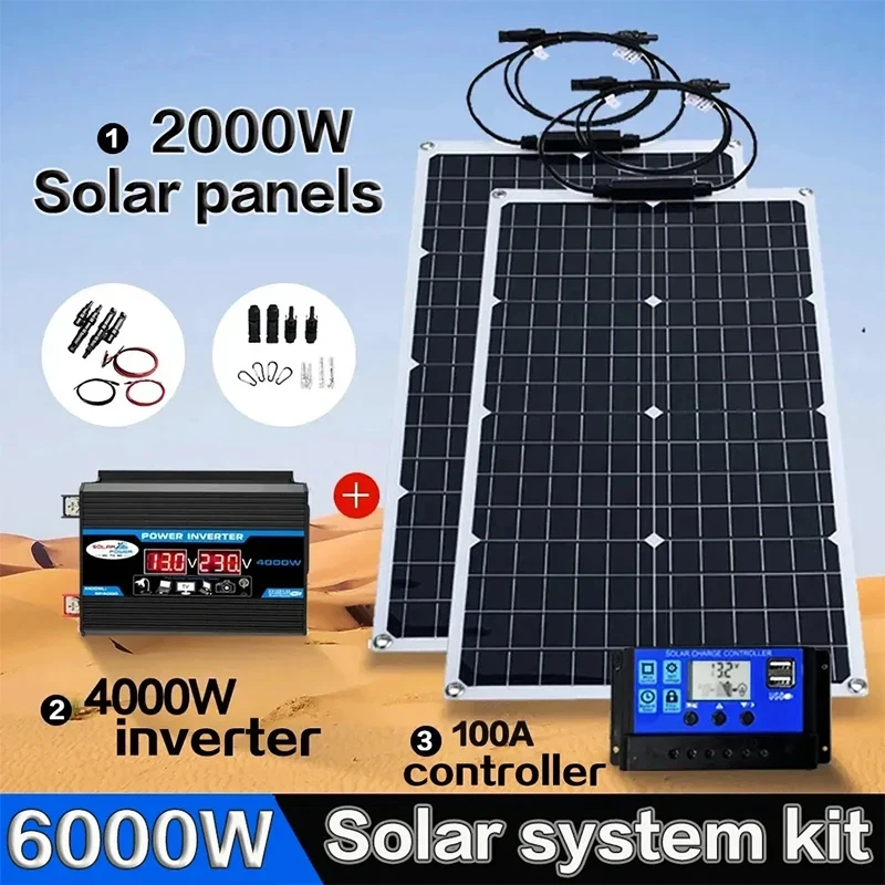 Grid Tie Inverter Limiter 2000W - Kit solare tutto in uno da