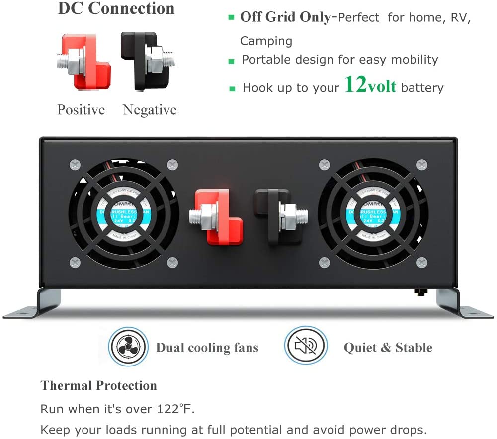 Off Grid Onda Sinusoidale Pura - Pure Sine Wave Inverter 5000W 48V 220V recensione e prezzo